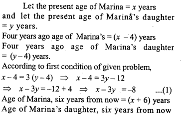 ML Aggarwal Class 9 Solutions for ICSE Maths Chapter 6 Problems on Simultaneous Linear Equations Q19.1