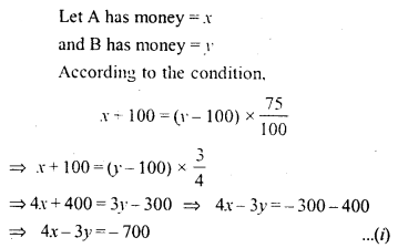 ML Aggarwal Class 9 Solutions for ICSE Maths Chapter 6 Problems on Simultaneous Linear Equations Q23.1