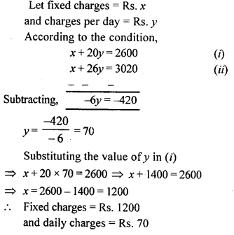 ML Aggarwal Class 9 Solutions for ICSE Maths Chapter 6 Problems on Simultaneous Linear Equations Q32.1