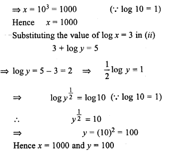 ML Aggarwal Class 9 Solutions for ICSE Maths Chapter 9 Logarithms 9.2 ch Q8.3