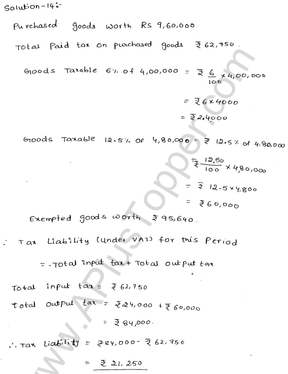 ML-Aggarwal ICSE Solutions for Class 10 Maths Ch 25 Value Added Tax Q1.15