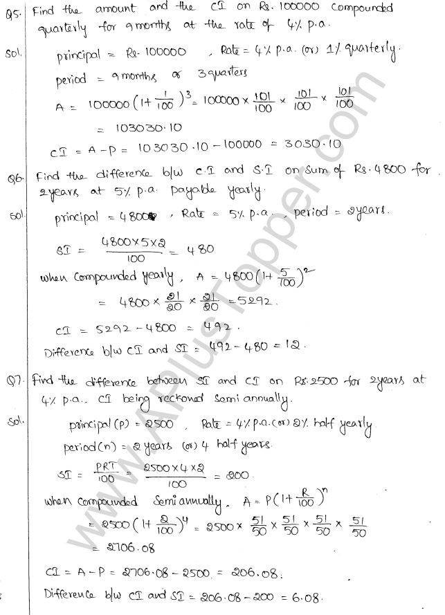 ML Aggarwal ICSE Solutions for Class 10 Maths Chapter 1 Compound Interest Q1.11