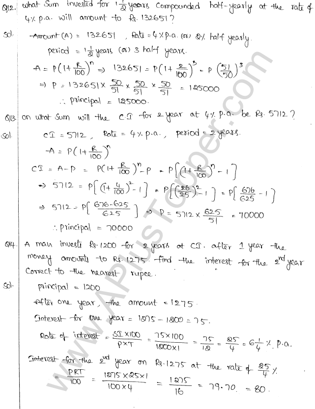 ML Aggarwal ICSE Solutions for Class 10 Maths Chapter 1 Compound Interest Q1.13