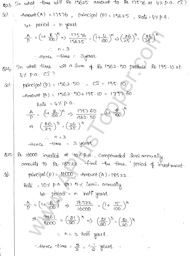 ML Aggarwal ICSE Solutions for Class 10 Maths Chapter 1 Compound Interest Q1.17