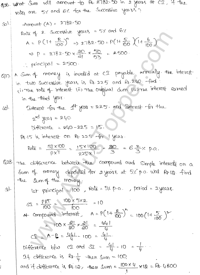 ML Aggarwal ICSE Solutions for Class 10 Maths Chapter 1 Compound Interest Q1.18