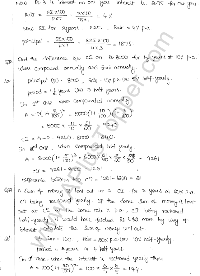 ML Aggarwal ICSE Solutions for Class 10 Maths Chapter 1 Compound Interest Q1.20