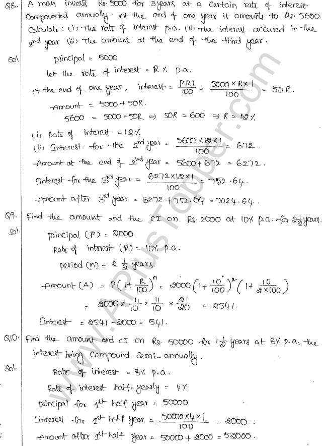 ML Aggarwal ICSE Solutions for Class 10 Maths Chapter 1 Compound Interest Q1.4