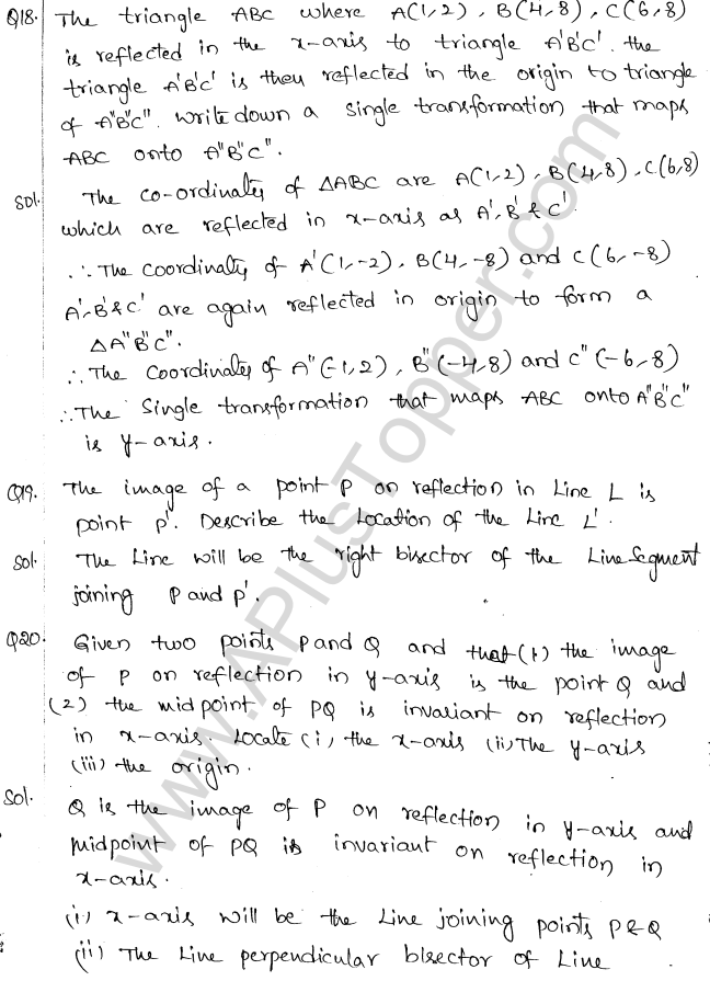 ML Aggarwal ICSE Solutions for Class 10 Maths Chapter 10 Reflection Q1.10