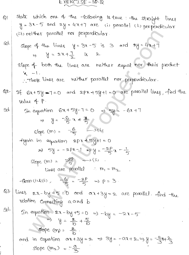 ML Aggarwal ICSE Solutions for Class 10 Maths Chapter 12 Equation of a Straight Line Q1.16