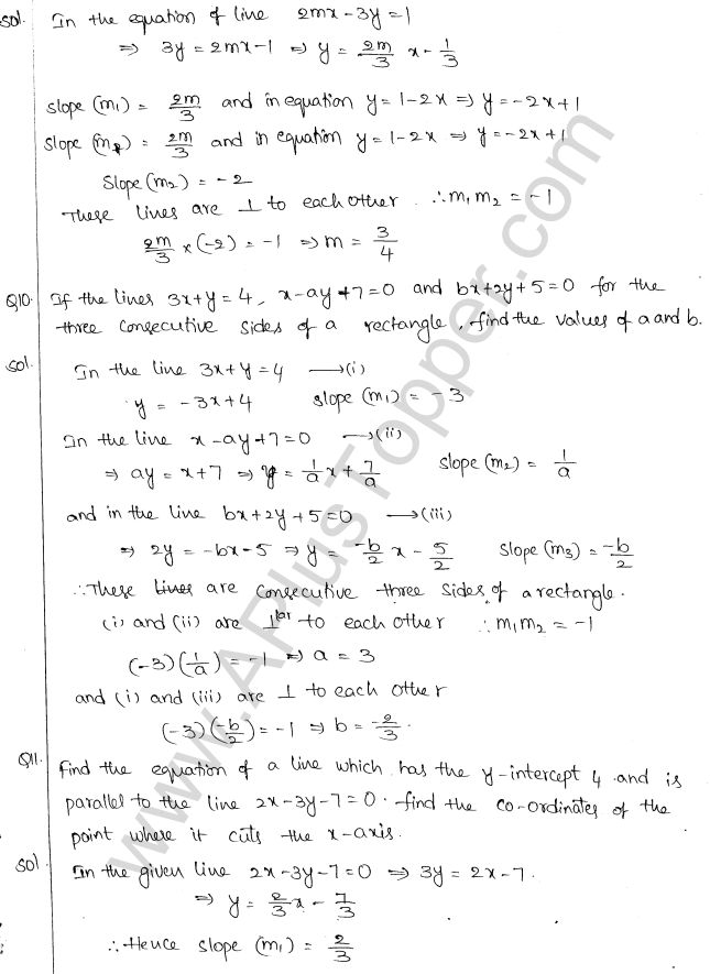 ML Aggarwal ICSE Solutions for Class 10 Maths Chapter 12 Equation of a Straight Line Q1.19