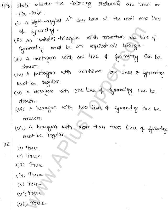 ML Aggarwal ICSE Solutions for Class 10 Maths Chapter 13 Symmetry Q1.24