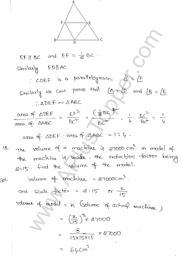 ML Aggarwal ICSE Solutions for Class 10 Maths Chapter 14 Similarity Q1.21