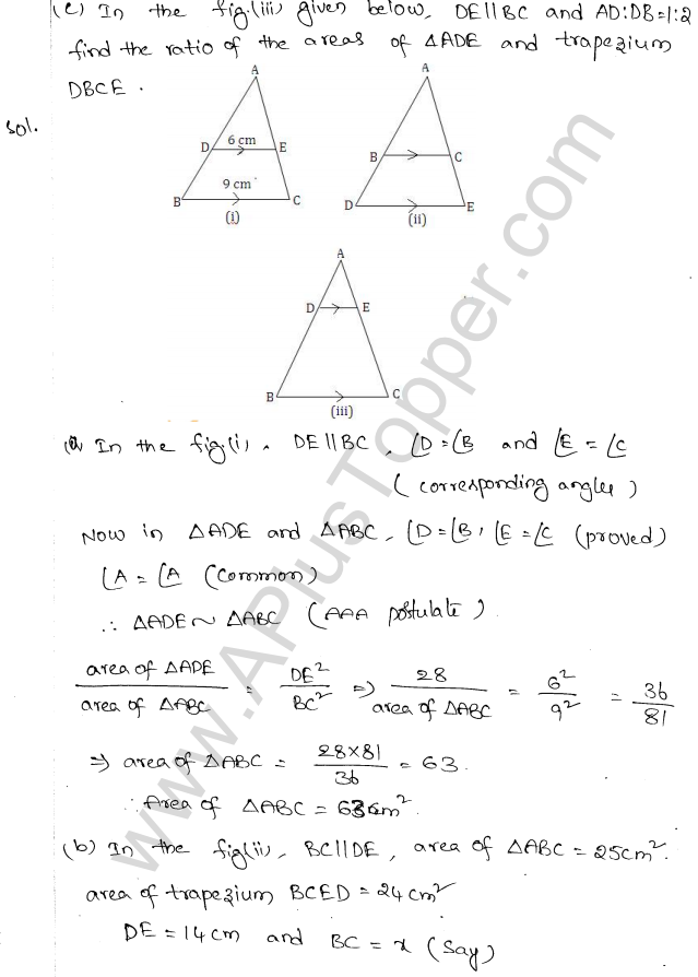 ML Aggarwal ICSE Solutions for Class 10 Maths Chapter 14 Similarity Q1.4