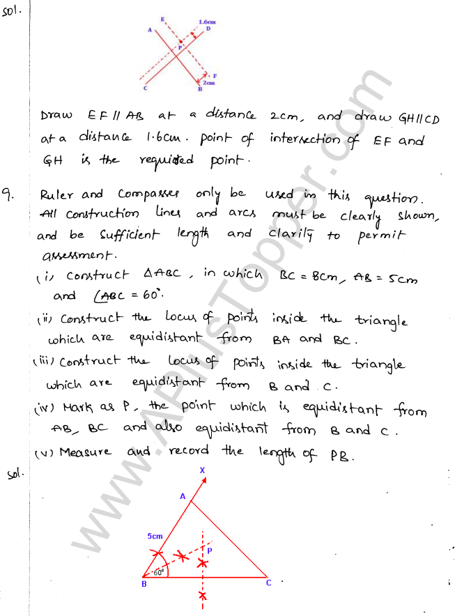 ML Aggarwal ICSE Solutions for Class 10 Maths Chapter 15 Locus Q1.12