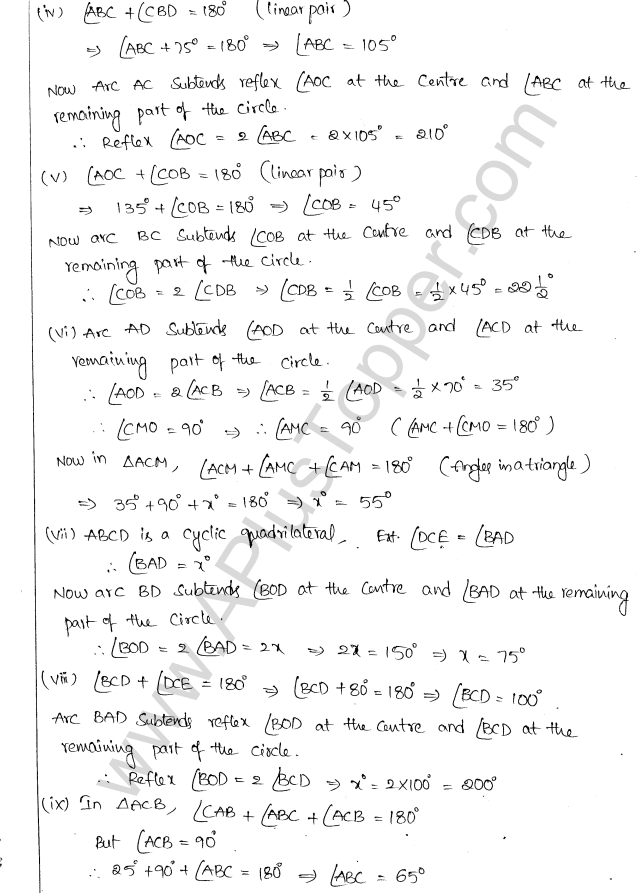 ML Aggarwal ICSE Solutions for Class 10 Maths Chapter 16 Circles Q1.25