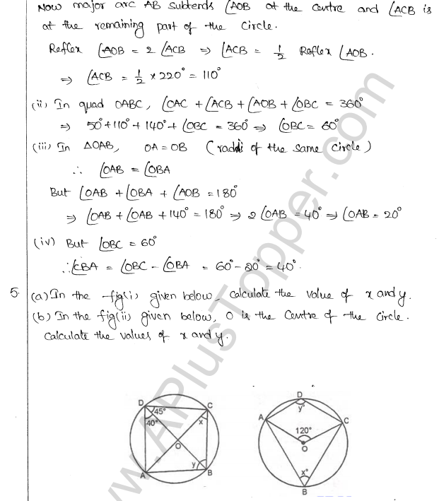 ML Aggarwal ICSE Solutions for Class 10 Maths Chapter 16 Circles Q1.28