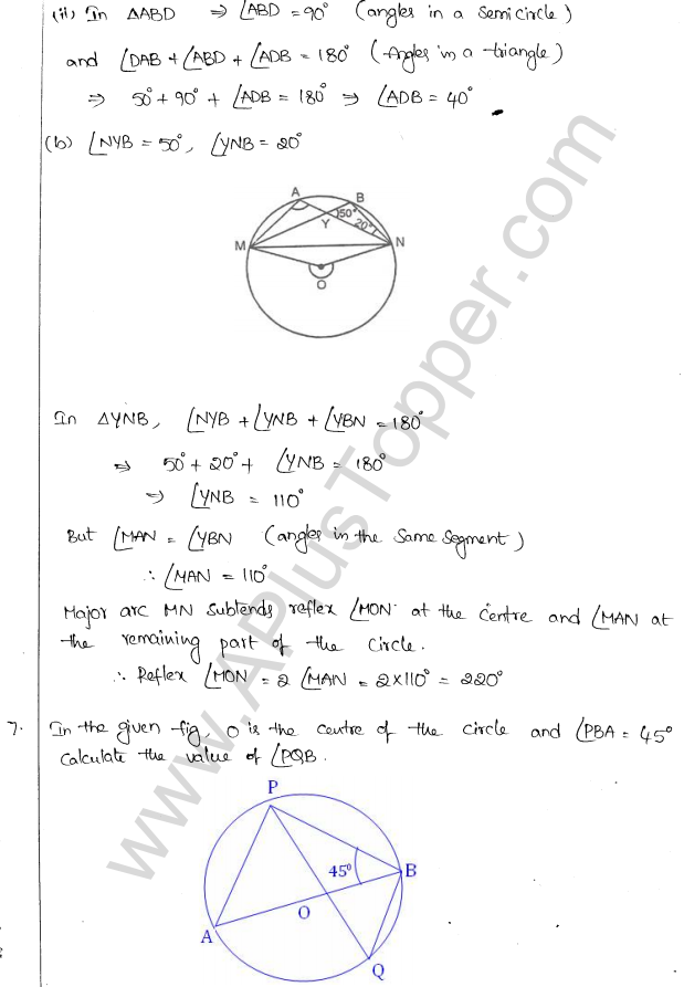 ML Aggarwal ICSE Solutions for Class 10 Maths Chapter 16 Circles Q1.30