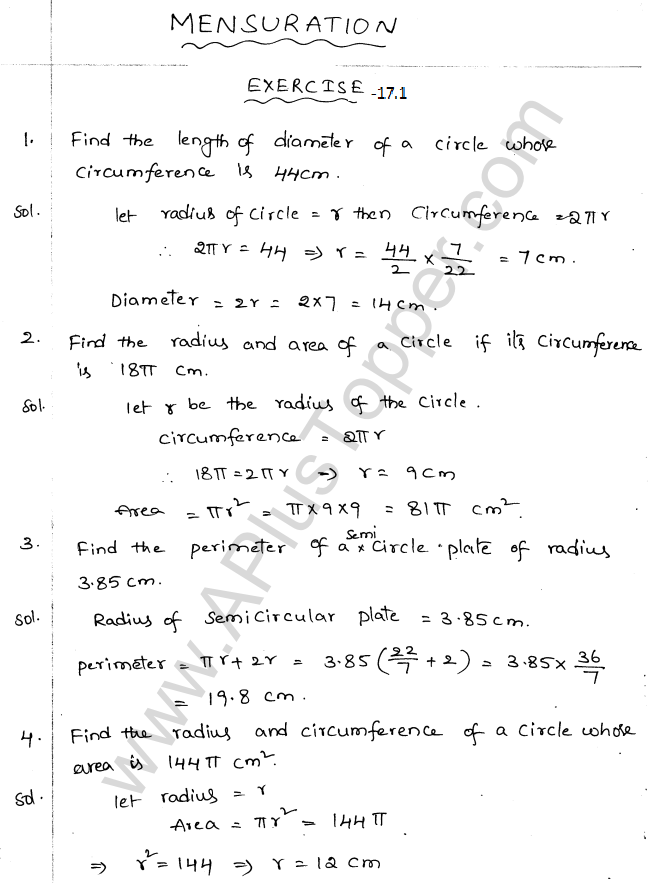 ML Aggarwal ICSE Solutions for Class 10 Maths Chapter 18 Mensuration Q1.1