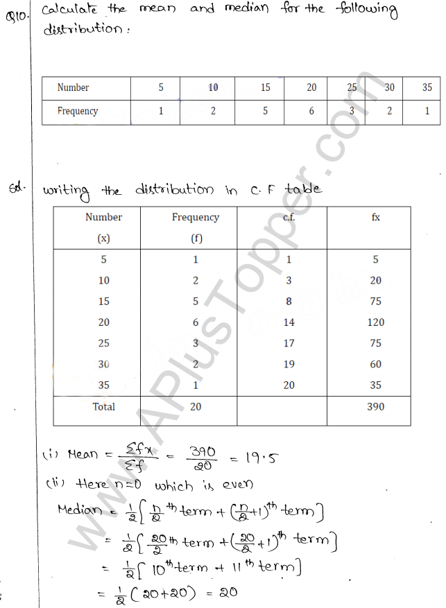 ML Aggarwal ICSE Solutions for Class 10 Maths Chapter 23 Measures of Central Tendency Q1.31