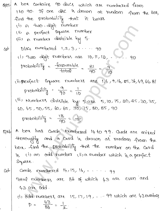 ML Aggarwal ICSE Solutions for Class 10 Maths Chapter 24 Probability Q1.15