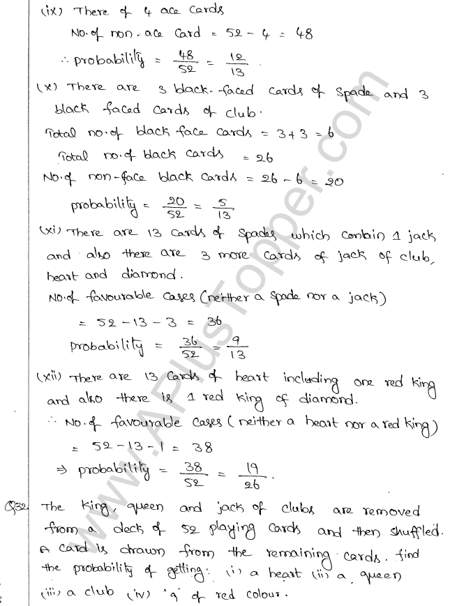 ML Aggarwal ICSE Solutions for Class 10 Maths Chapter 24 Probability Q1.20