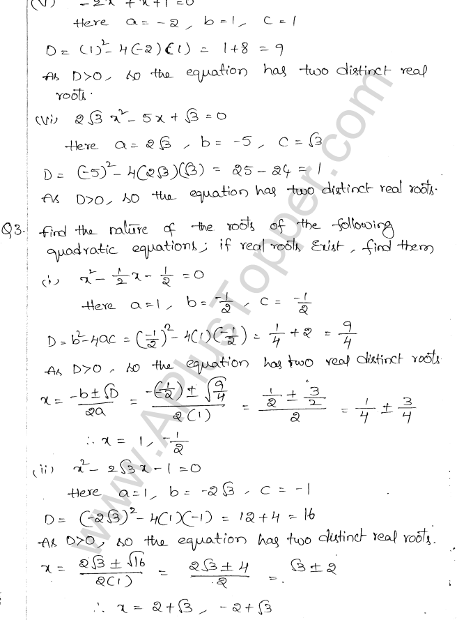 ML Aggarwal ICSE Solutions for Class 10 Maths Chapter 6 Quadratic Equations in One Variable Q6.28