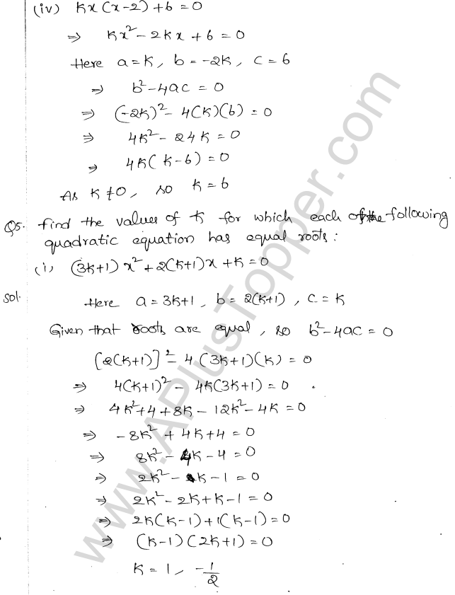 ML Aggarwal ICSE Solutions for Class 10 Maths Chapter 6 Quadratic Equations in One Variable Q6.30