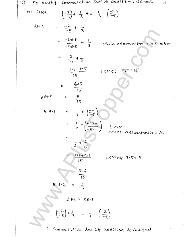 ML Aggarwal ICSE Solutions for Class 8 Maths Chapter 1 Rational Numbers 3