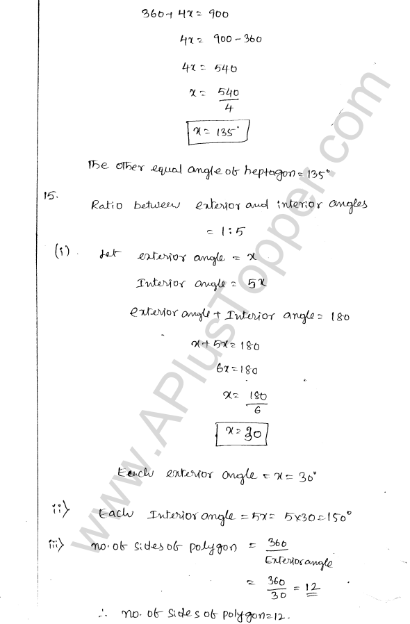 ML Aggarwal ICSE Solutions for Class 8 Maths Chapter 13 Understanding Quadrilaterals 13