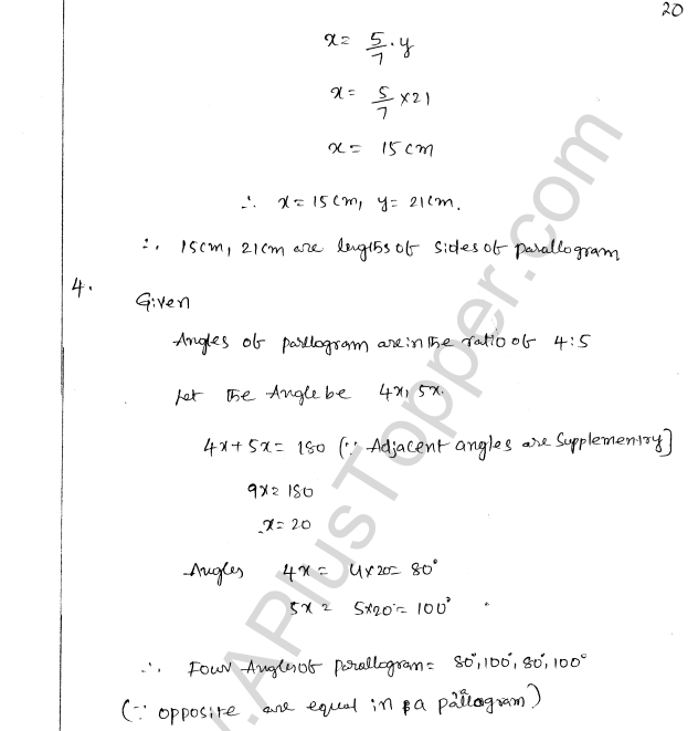 ML Aggarwal ICSE Solutions for Class 8 Maths Chapter 13 Understanding Quadrilaterals 19