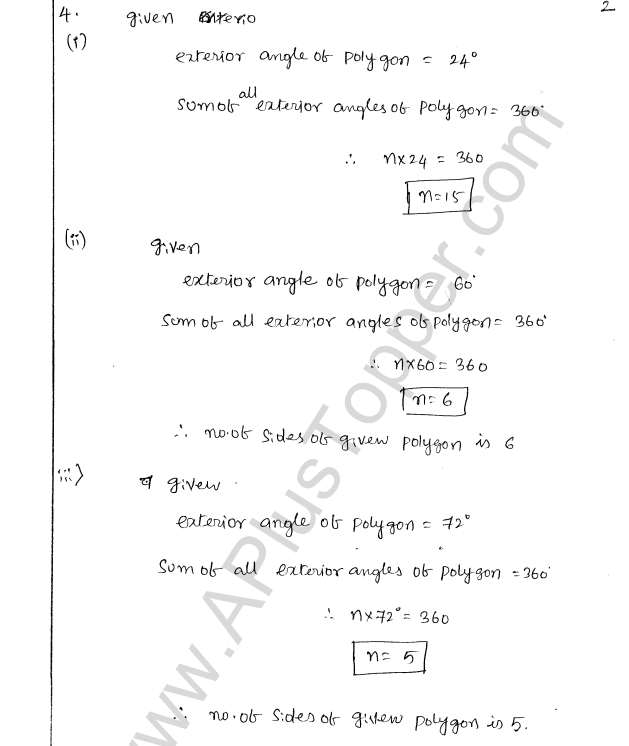 ML Aggarwal ICSE Solutions for Class 8 Maths Chapter 13 Understanding Quadrilaterals 2