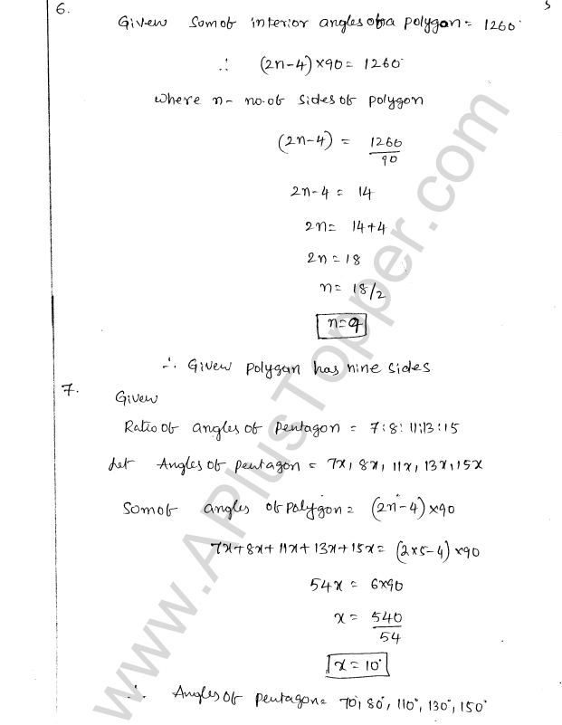 ML Aggarwal ICSE Solutions for Class 8 Maths Chapter 13 Understanding Quadrilaterals 5