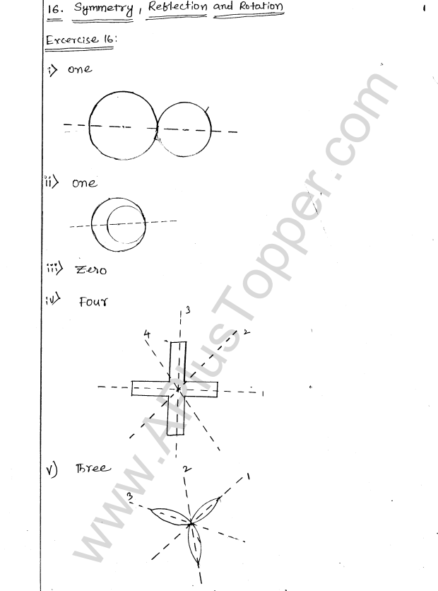 ML Aggarwal ICSE Solutions for Class 8 Maths Chapter 16 Symmetry Reflection and Rotation 1