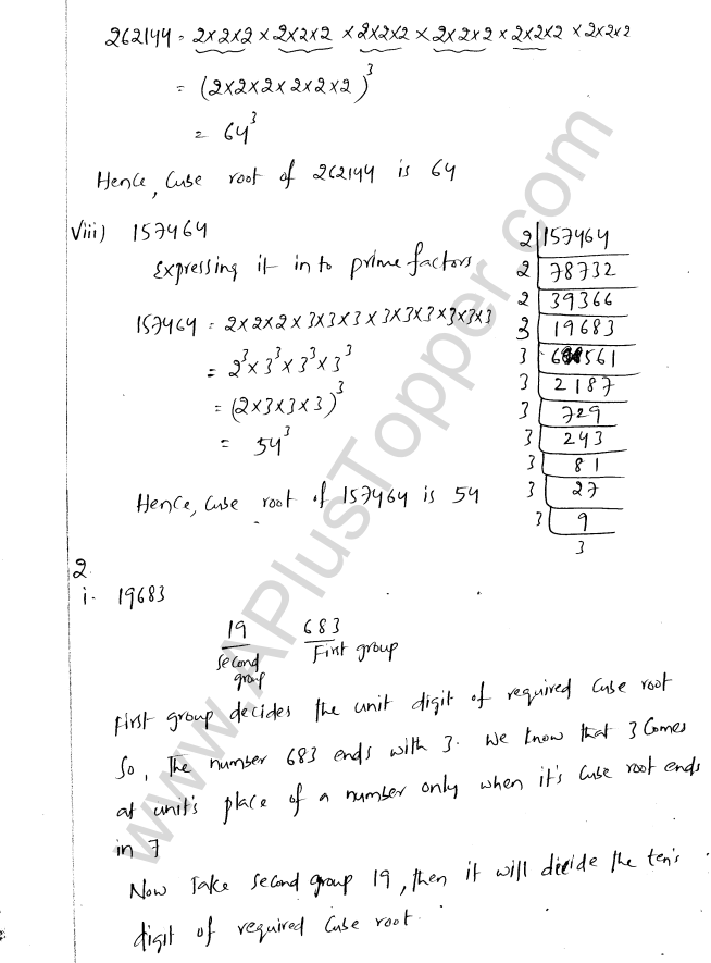 ML Aggarwal ICSE Solutions for Class 8 Maths Chapter 4 Cubes and Cube Roots 11