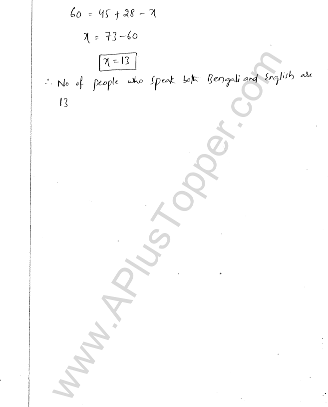 ML Aggarwal ICSE Solutions for Class 8 Maths Chapter 6 Operation on sets Venn Diagrams 13