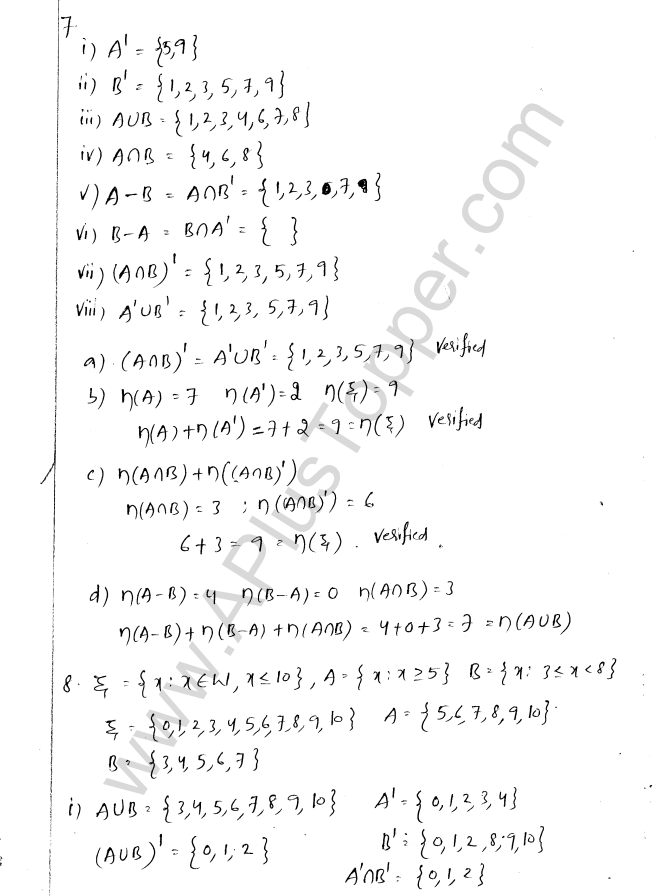 ML Aggarwal ICSE Solutions for Class 8 Maths Chapter 6 Operation on sets Venn Diagrams 4