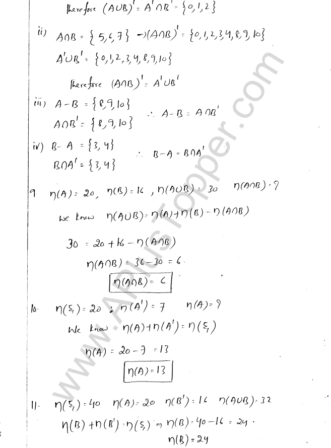 ML Aggarwal ICSE Solutions for Class 8 Maths Chapter 6 Operation on sets Venn Diagrams 5