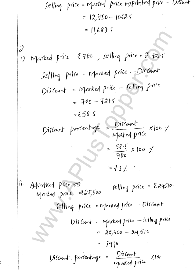 ML Aggarwal ICSE Solutions for Class 8 Maths Chapter 7 Percentage 42