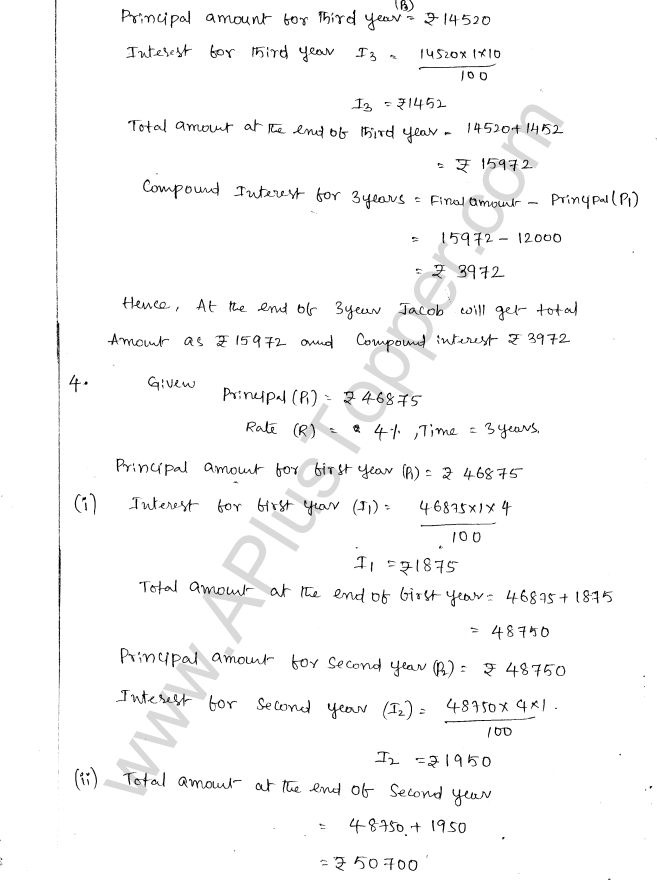 ML Aggarwal ICSE Solutions for Class 8 Maths Chapter 8 Simple and Compound Interest 8