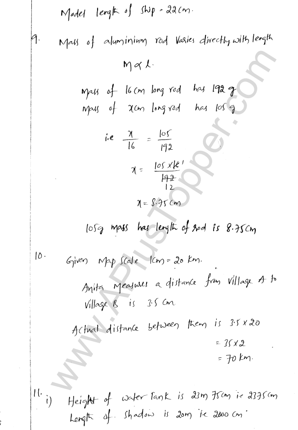 ML Aggarwal ICSE Solutions for Class 8 Maths Chapter 9 Direct and Inverse Variation 5