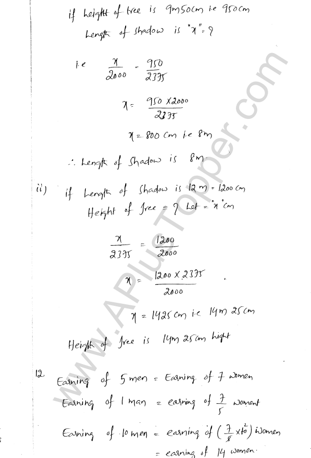 ML Aggarwal ICSE Solutions for Class 8 Maths Chapter 9 Direct and Inverse Variation 6