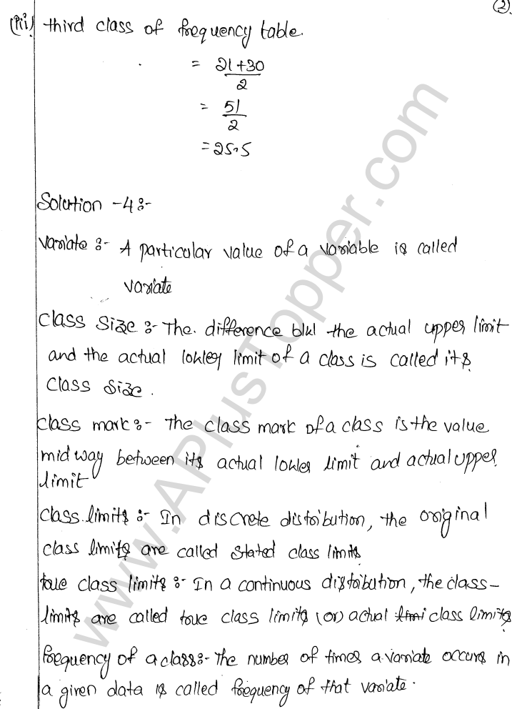 ML Aggarwal ICSE Solutions for Class 9 Maths Chapter 20 Statistics Q1.13