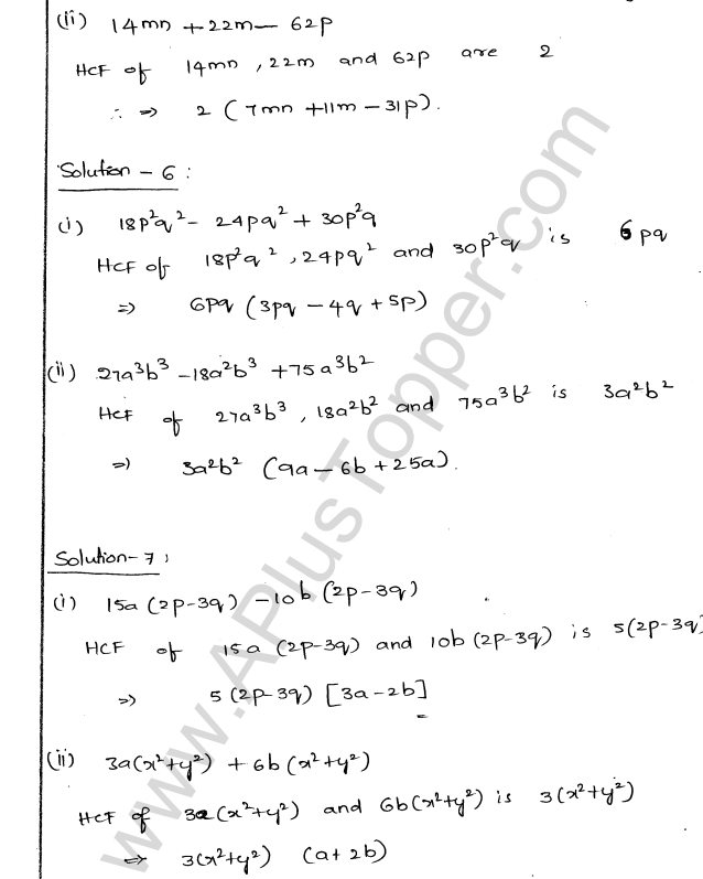 ML Aggarwal ICSE Solutions for Class 9 Maths Chapter 4 Factorisation img-3