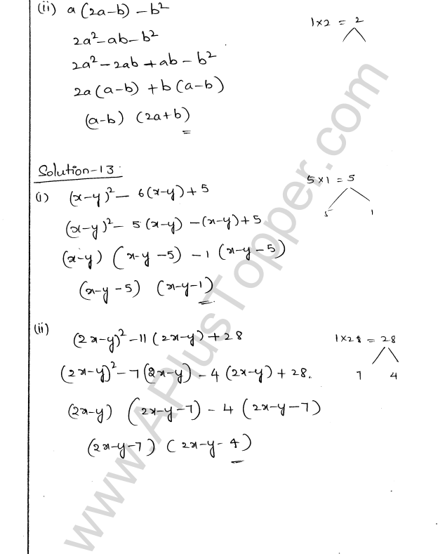 ML Aggarwal ICSE Solutions for Class 9 Maths Chapter 4 Factorisation img-30