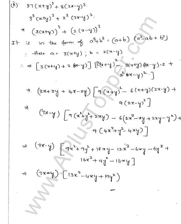 ML Aggarwal ICSE Solutions for Class 9 Maths Chapter 4 Factorisation img-39