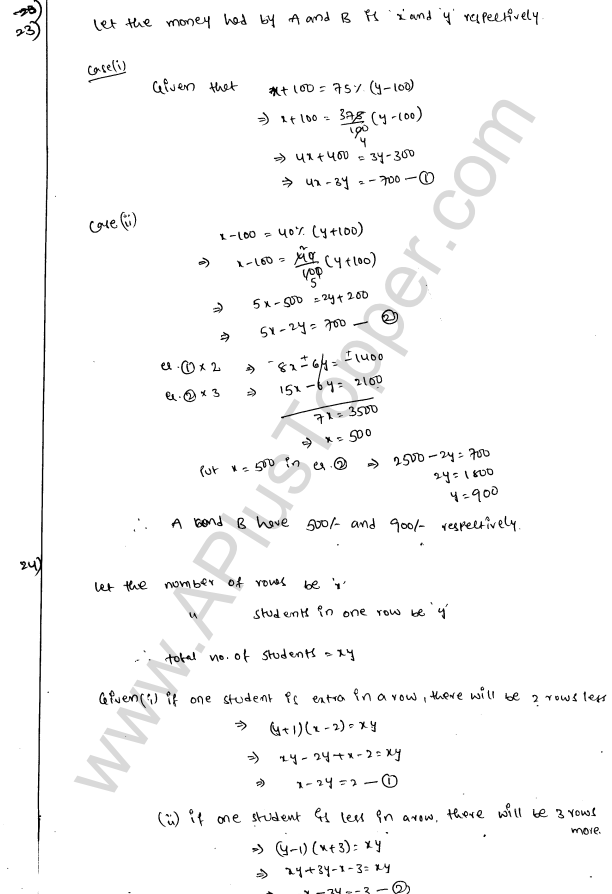 ML Aggarwal ICSE Solutions for Class 9 Maths Chapter 5 Simultaneous Linear Equations img-35