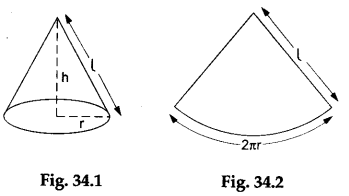 Math Labs with Activity - Curved Surface Area of a Right-Circular Cone Formula 1