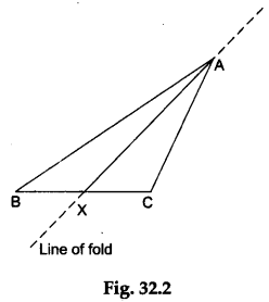 Math Labs with Activity - Incircle of a given Triangle by Paper Folding Method 2