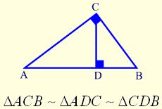 Mean Proportional in a Right Triangle 2