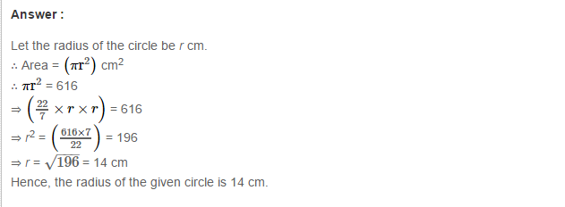 Mensuration RS Aggarwal Class 7 Maths Solutions CCE Test Paper 11.1